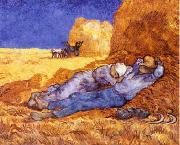 Vincent Van Gogh Noon : Rest from Work oil painting